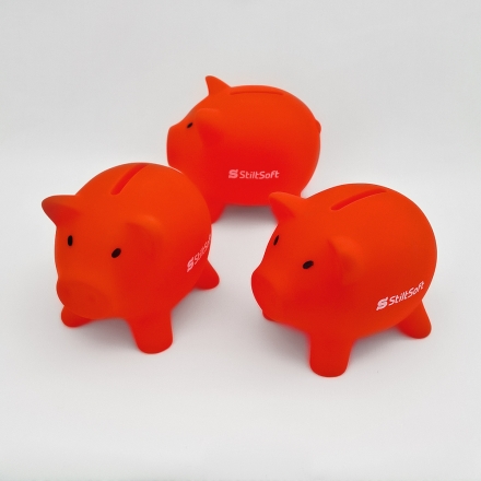 копилка с логотипом, тампопечать, промо сувенир